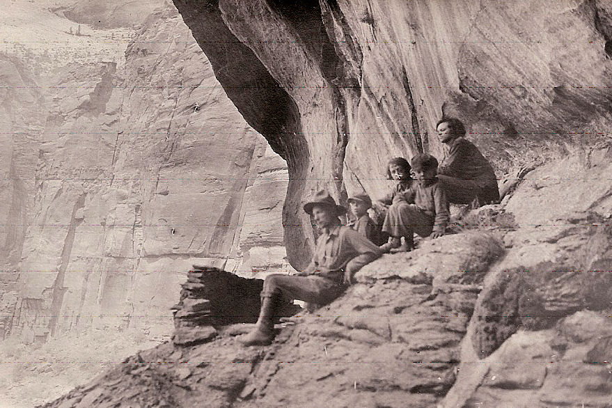 Family in Zion National Park 1920