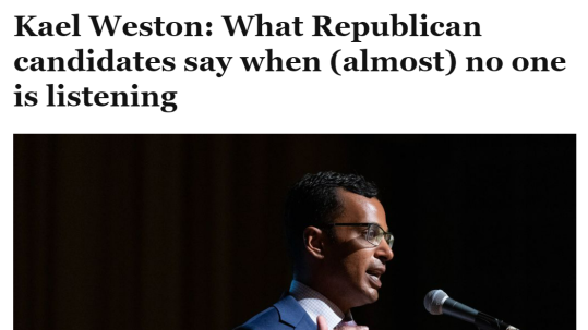 Kael Weston opinion piece Salt Lake Tribune what Republicans say